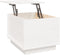 vidaXL - Salontafel - 40x50x35 - cm - massief - grenenhout - wit