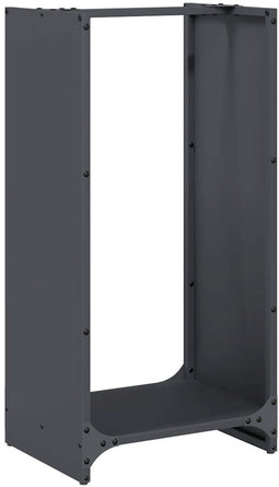 vidaXL - Brandhoutrek - 40x30x80 - cm - koudgewalst - staal - antraciet