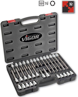 Vigor V1917 Dopsleutel-bitinzetset 1/2 (12.5 mm) 32-delig