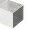 vidaXL - Paalverbinding - L-vorm - 91x91 - mm - gegalvaniseerd - metaal