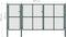 vidaXL - Poort - 400x150 - cm - staal - groen