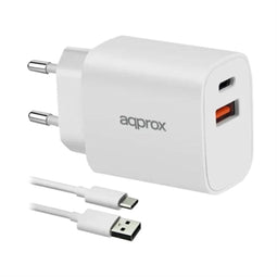 Approx! APPUSBWALL20W - Oplader - USB-C en USB-A - EU-stekker