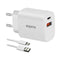 Approx! APPUSBWALL20W - Oplader - USB-C en USB-A - EU-stekker