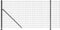 vidaXL - Draadgaashek - met - flens - 1,1x25 - m - antracietkleurig