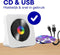 Vizual CD Speler - Compact 3-in-1 - CD Radio Bluetooth met HiFi Speakers LCD Scherm USB ingang
