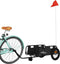 vidaXL - Fietstrailer - oxford - stof - en - ijzer - zwart