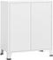 vidaXL - Ladekast - industrieel - 78x40x93 - cm - metaal - wit