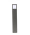 Zoomoi Facado I - tuinverlichting staand sokkellamp - antraciet - E27 - Geschikt voor led - vierkant - 65 cm hoog - staande tuinlampen
