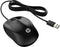 HP Wired Mouse 1000 - Draad - 1200dpi - Zwart