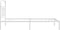 vidaXL - Bedframe - met - hoofdbord - metaal - wit - 100x200 - cm
