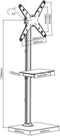 Tv standaard statief - vloerstandaard 32 inch tot 55 inch schermformaat
