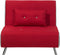 FARRIS - Slaapbank 1-zit - Rood - Polyester