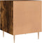 vidaXL - Nachtkastje - 40x40x50 - cm - bewerkt - hout - gerookt - eikenkleurig