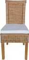 SVJ Eetkamerstoelen - 54x47x97 cm - Rotan - Bruin - Set van 6