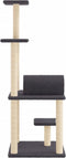 vidaXL - Kattenmeubel - met - sisal - krabpalen - 136 - cm - donkergrijs