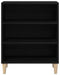 vidaXL - Dressoir - Zwart - Eiken - 57x35x70 - cm - Kunststof - Hout