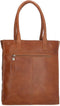 Hide & Stitches Golden Gate - Shopper - Runderleer met vakken - Bruin