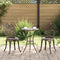 vidaXL - 3-delige - Bistro - Set - voor - in - de - Tuin - - - Brons - Gietaluminium