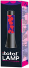i-Total Lavalamp - Lava Lamp - Sfeerlamp - 30x9 cm - Glas/Aluminium - 25W - Paars met roze Lava - Zwart - XL2457