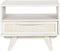 Nachtkastje Home ESPRIT Wit Rotan Mangohout 55 x 35 x 45 cm
