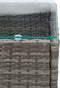 vidaXL - Salontafel - 60x40x36 - cm - poly - rattan - grijs