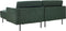 BREDA - Hoekbank - Groen - Linkszijdig - Polyester