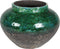 DBT Bloempot-Siervaas Groen-Multicolour D 28 cm H 20 cm