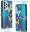 iMoshion Hoesje Geschikt voor Samsung Galaxy A33 Hoesje Met Pasjeshouder - iMoshion Design Softcase Bookcase - Blauw / Blue Butterfly