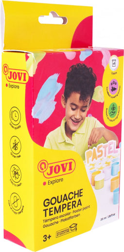 Plakkaatverf Jovi 6x35ml pastel met penseel