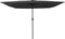 vidaXL - Vierkante - Tuinparasol - met - LED-verlichting - 295x245 - cm - Donkergrijs