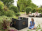 HOZELOCK - Outdoor Aquarium Terrasvijver - L95 X B95 X H70 cm - donkergrijs kunststof met rietstructuur