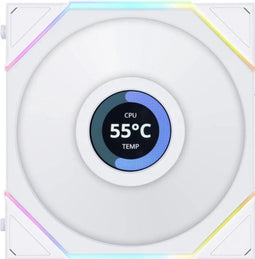 Lian Li UNI FAN TL LCD Reverse - Case Fan 120mm RGB LCD-scherm - Wit (1-pack)