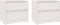 vidaXL - Nachtkastjes - 2 - st - 40x30,5x35,5 - cm - massief - grenenhout - wit