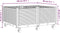 vidaXL - Plantenbak - met - wielen - 100x80x54 - cm - polypropeen - bruin