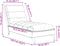 vidaXL - Chaise - longue - met - kussens - stof - blauw