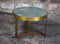 D - Livingfurn - Salontafel Glennis - Groen Goud - 50x50x35cm - Marmer