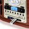 NR-620 stereo platenspeler MP3-opname bruin