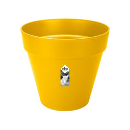 Elho Loft Urban Rond 50 - Bloempot - Waterreservoir - Wieltjes - Oker - 48.5 x H 44.5 cm