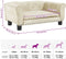 vidaXL - Hondenmand - 70x45x30 - cm - fluweel - crèmekleurig