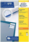 Avery Zweckform 3668 - Universele Etiketten - 52,5 x 21,2 mm permanent klevend - wit (100 vellen)