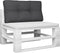 vidaXL - Palletkussen - 80x40x12 - cm - stof - zwart