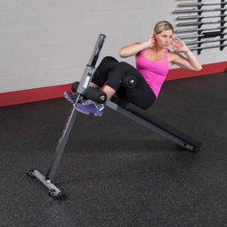 Body-Solid GAB60B - Buikspierbank - 12 verstelbare posities - Zwart