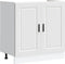 vidaXL - Spoelbakonderkast - Porto - 80x46x81,5 - cm - bewerkt - hout - wit