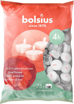 Bolsius Theelicht Wit 4 uur