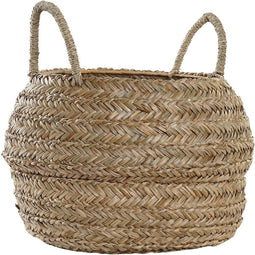 Decoratieve Mand DKD Home Decor Natuurlijk Zeegras Boho (40 x 40 x 30 cm)