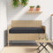 vidaXL - Ligbedkussen - voor - Zit-/Rugleuning - Zwart - 120x50x12 - cm - Oxford - Stof