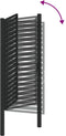 vidaXL - Tuinhek - afsluitbaar - 100x180 - cm - aluminium - zwart