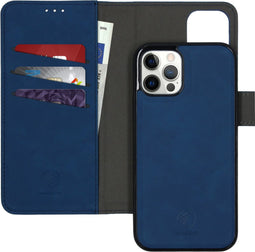 imoshion Hoesje Geschikt voor iPhone 12 Pro / 12 Hoesje Met Pasjeshouder - imoshion Uitneembare 2-in-1 Luxe Bookcase - Blauw
