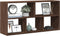 vidaXL - Wandschap - 100x25x50 - cm - bewerkt - hout - bruin - eikenkleurig