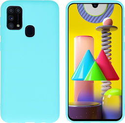 iMoshion Hoesje Geschikt voor Samsung Galaxy M31 Hoesje Siliconen - iMoshion Color Backcover - Mintgroen